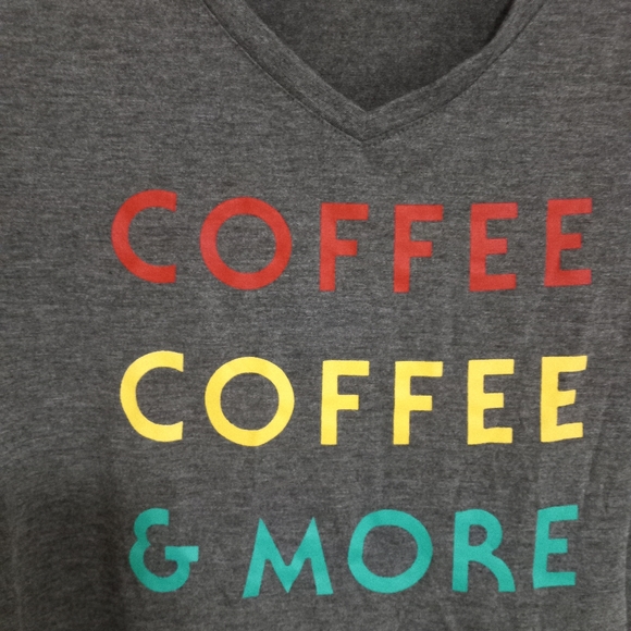 Apt.9 S Coffee Coffee & More Coffee Top in Gray - Picture 4 of 6